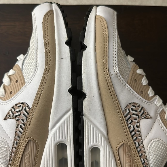 Nike Air Max White and Tan Sneakers - Picture 6 of 6